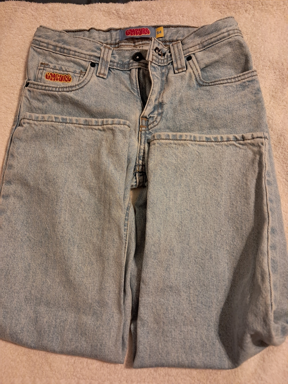 Empyre Light Blue Kids Denim Jeans with Patch Detail